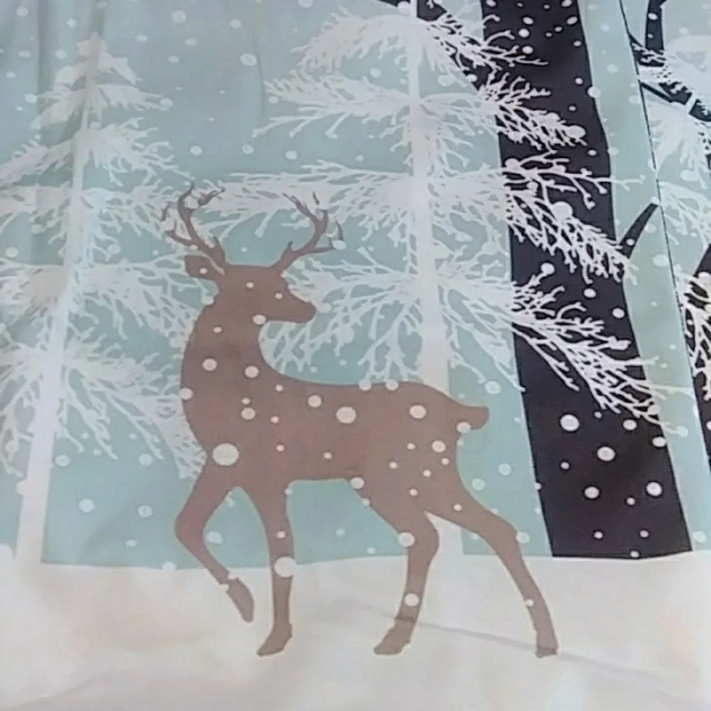 Pillow Covers Winter Wonderland With Deer Nwot